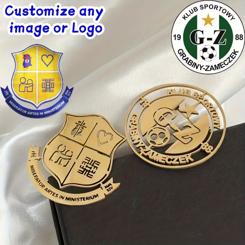 Men'S Shoes Brogues - Broche com logotipo personalizado, criatividade simples,