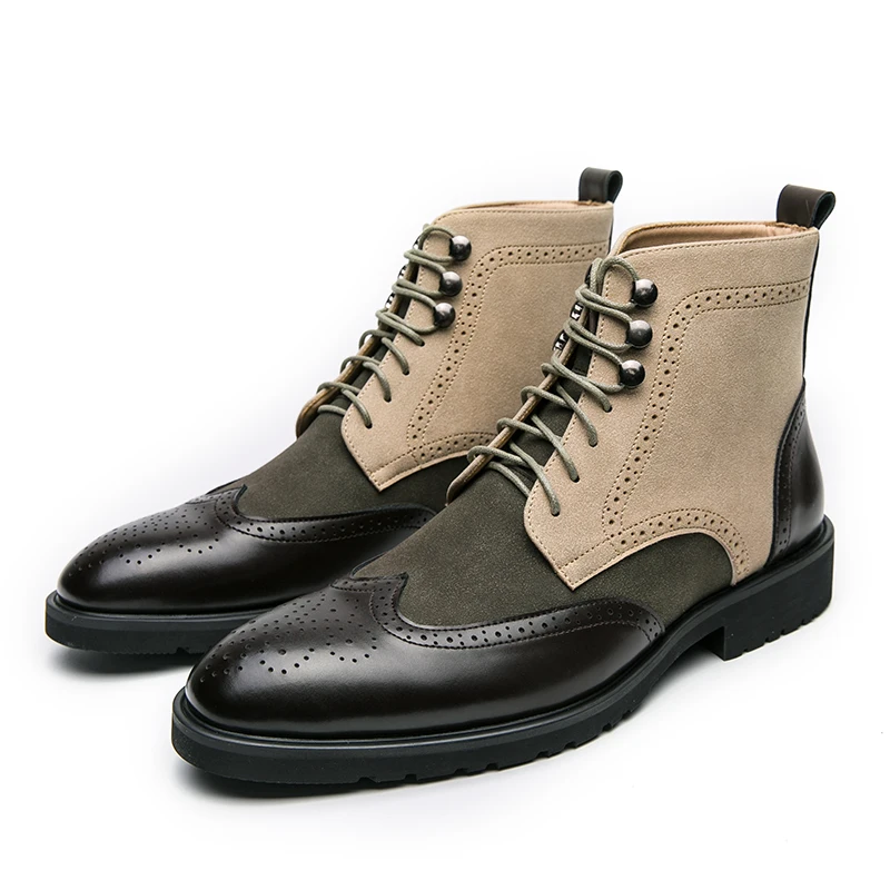 Men'S Shoes Brogues - Retro preto de alta qualidade sapatos
