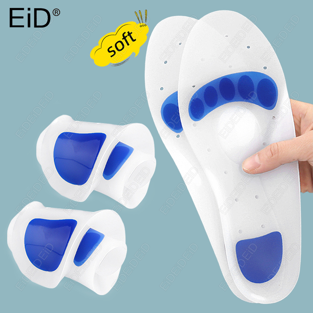 Men'S Shoes Plantar Fasciitis - Palmilhas Ortopédicas de Gel de Silicone