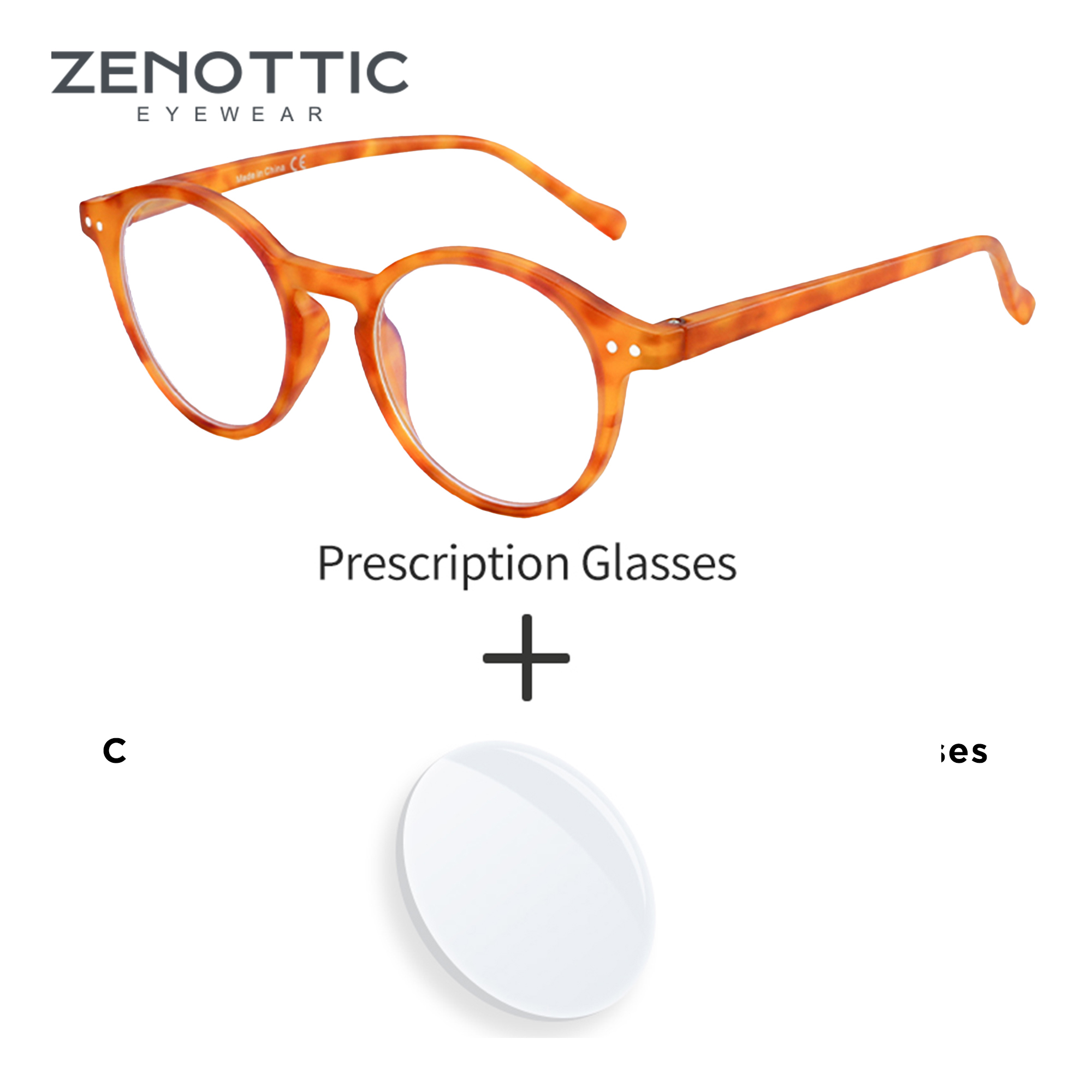 Men Shoes Zegna - Zenottic vintage redondo óculos de prescrição