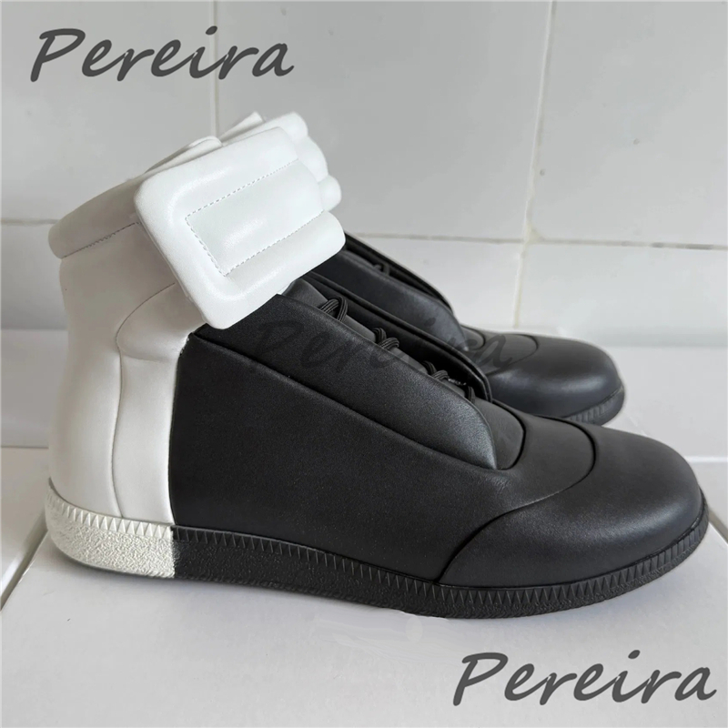 Men'S Shoes Low Top - Cores misturadas camurça sapatos de alta