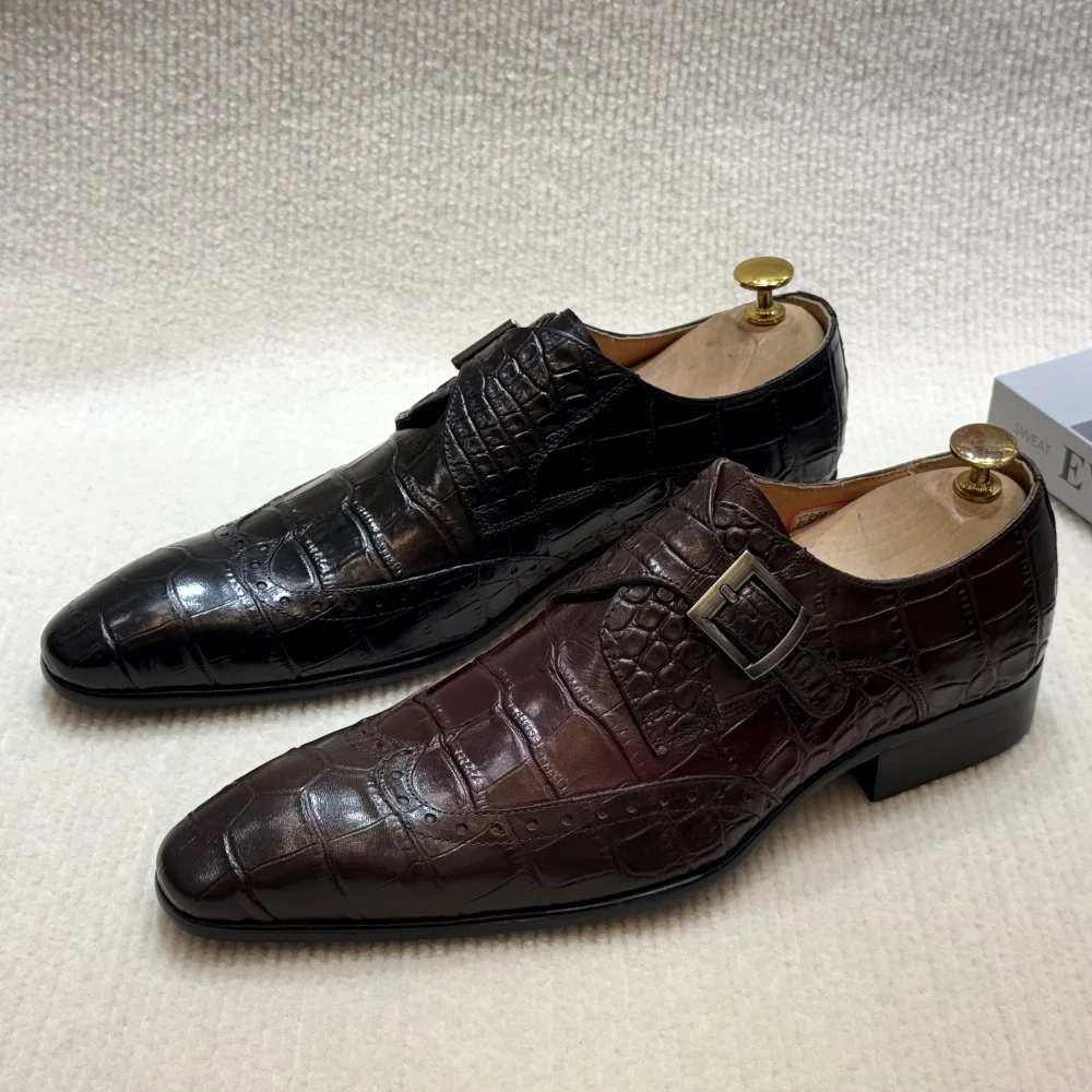 Monk Strap Shoe - Felix chu mocassins formais masculinos de