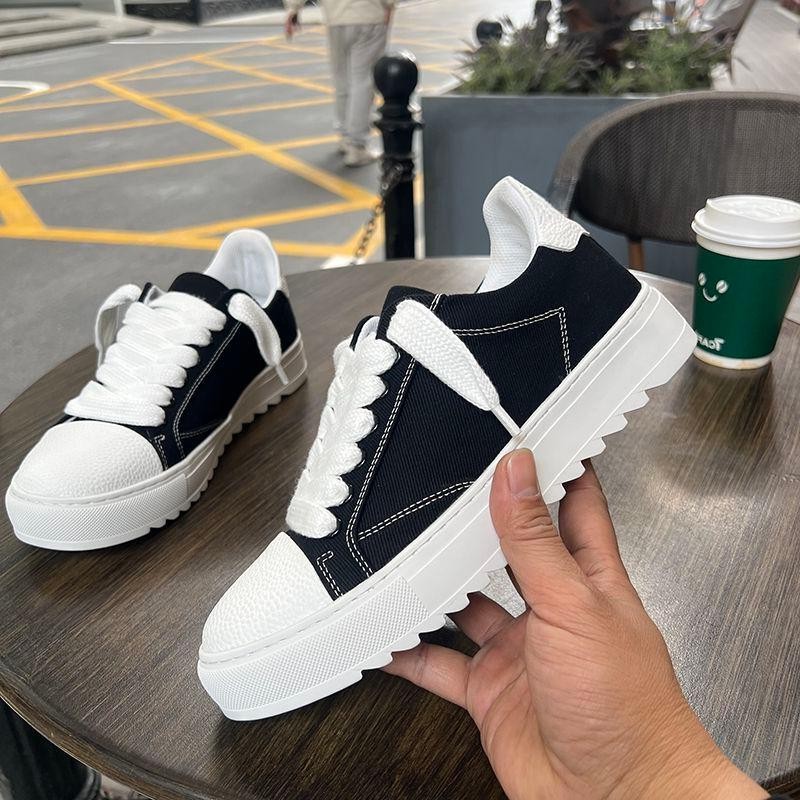 Men'S Shoes Low Top - Tênis de lona versáteis e modernos