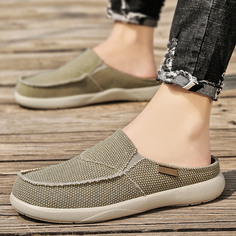 Men'S Shoes Slip On - Sapatos de lona masculinos, sapatos slip-on