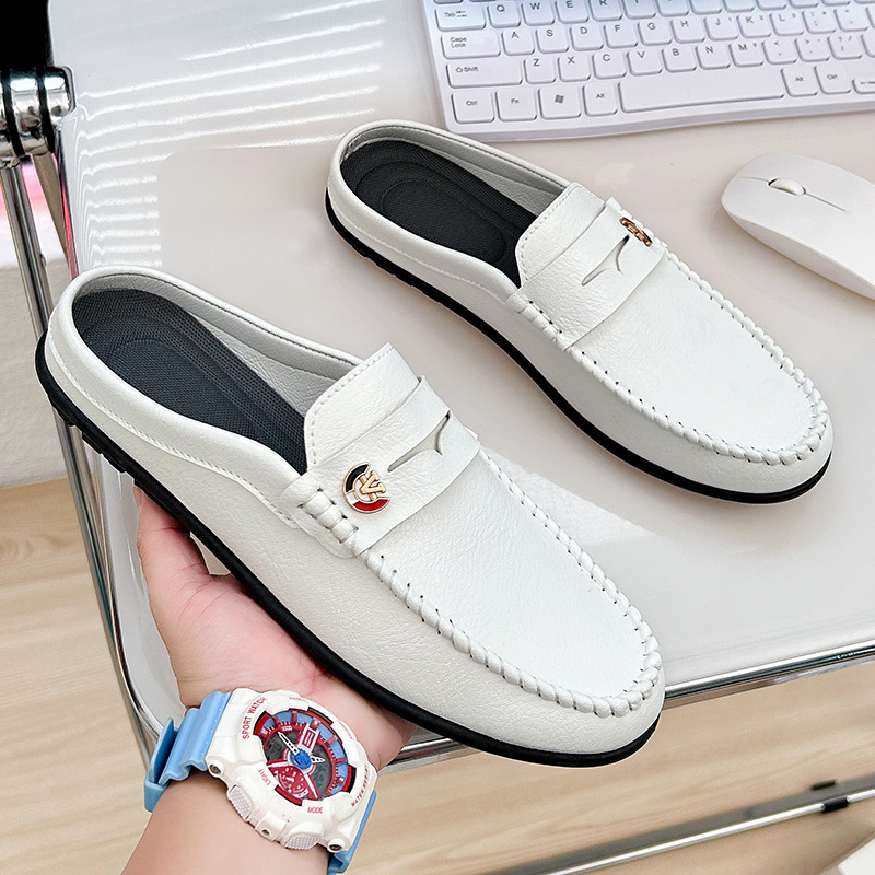 Men'S Shoes Loafers Casual - Chinelos masculinos moda mocassins de couro