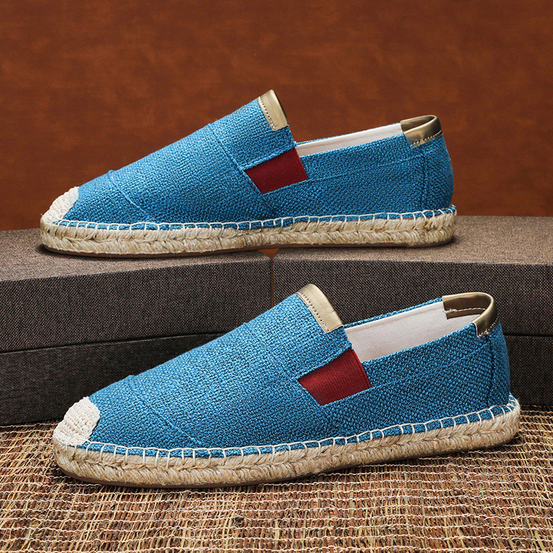 Men'S Shoes Slip On - Tênis de Lona Masculino Antiderrapante Confortável