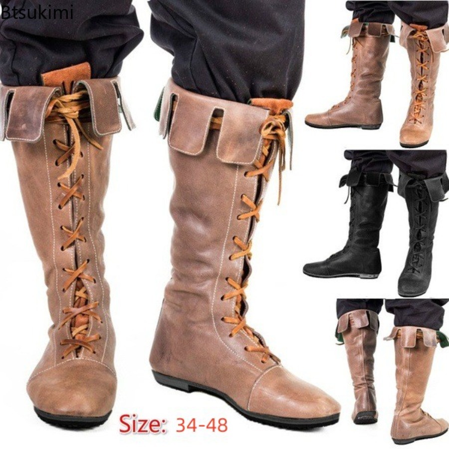 Men'S Shoes Louis Vuitton - Botas de Couro PU Masculinas para