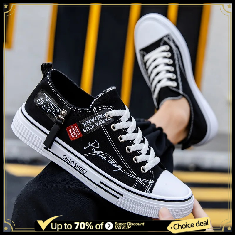 Men'S Shoes Low Top - Sapatos masculinos de lona, sapatos casuais