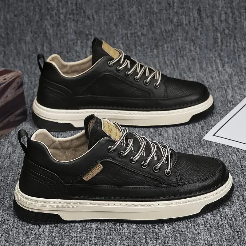 Men Shoes For Office Work - Moda casual sapatos de couro para