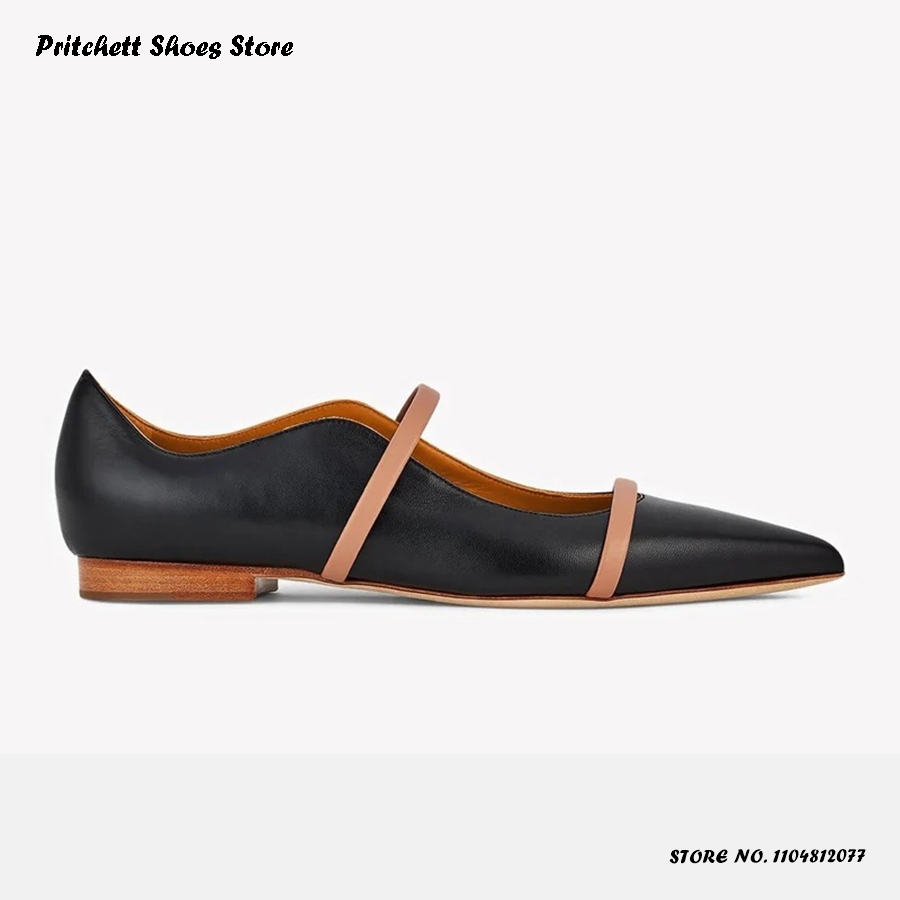 Men'S Shoes Slip On - Sapatilhas femininas de couro com alças