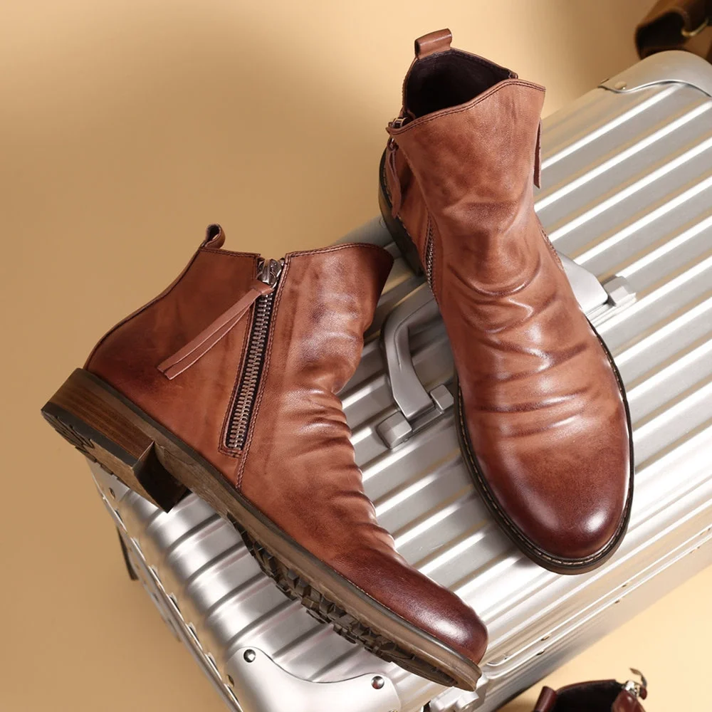 Men'S Shoes Low Top - Moda masculina chelsea botas de tornozelo