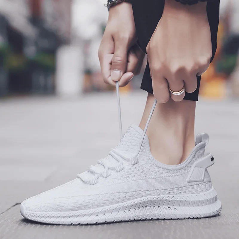 Mesh Trainer Breathable - Tênis Masculino Trançado 2025: Nova Marca,
