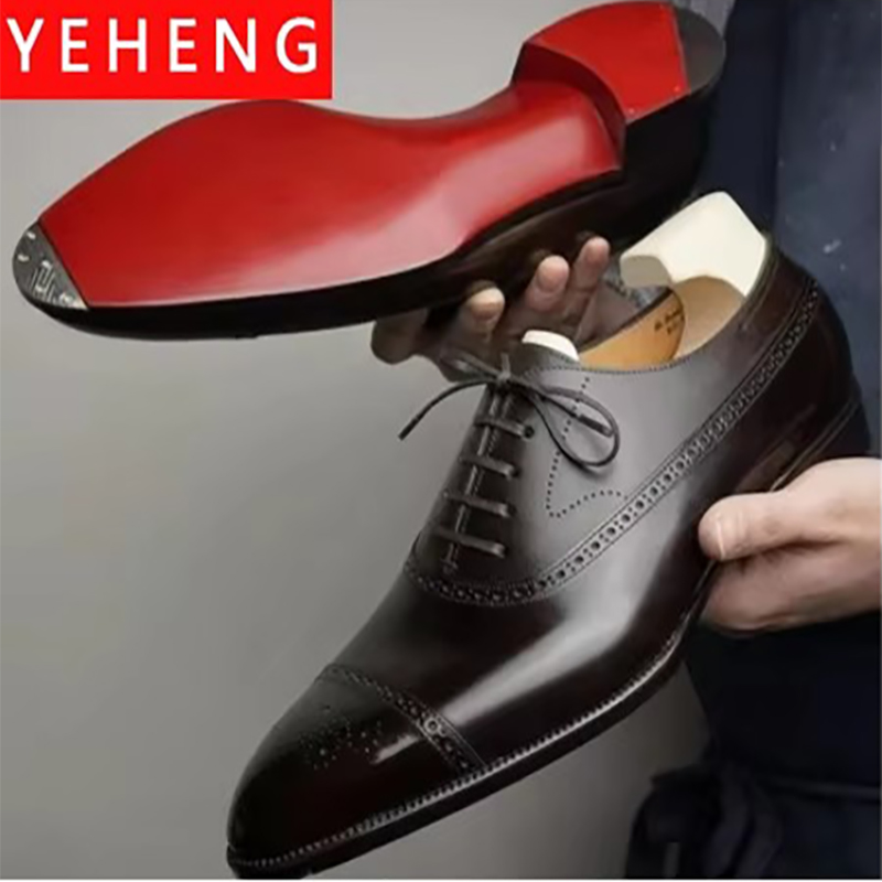 Monk Strap Shoe - Sapatos formais masculinos sola vermelha moda