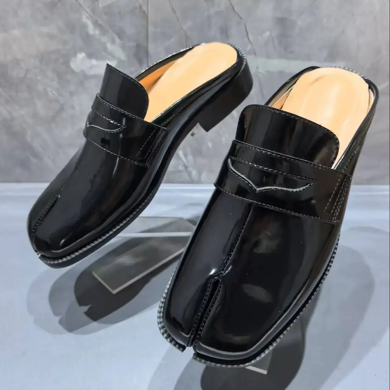 Men'S Shoes Slip On - Chinelos masculinos tabi de dedo dividido,