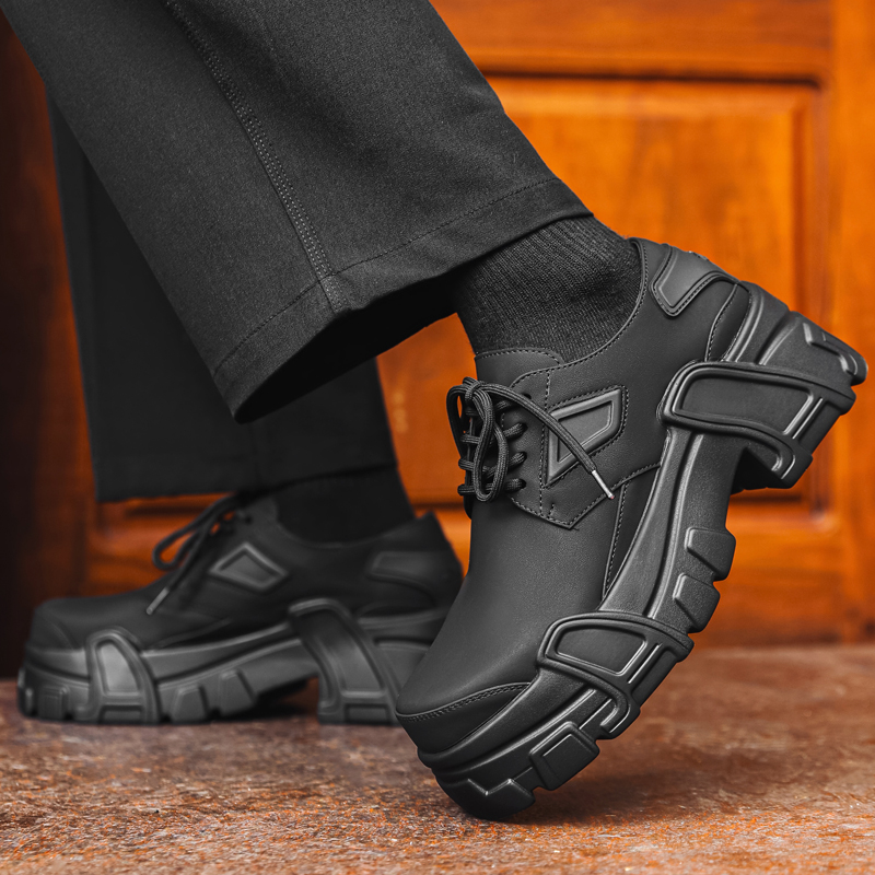 Men Shoes For Office Work - Sapatos de couro plataforma masculinos, sapatos