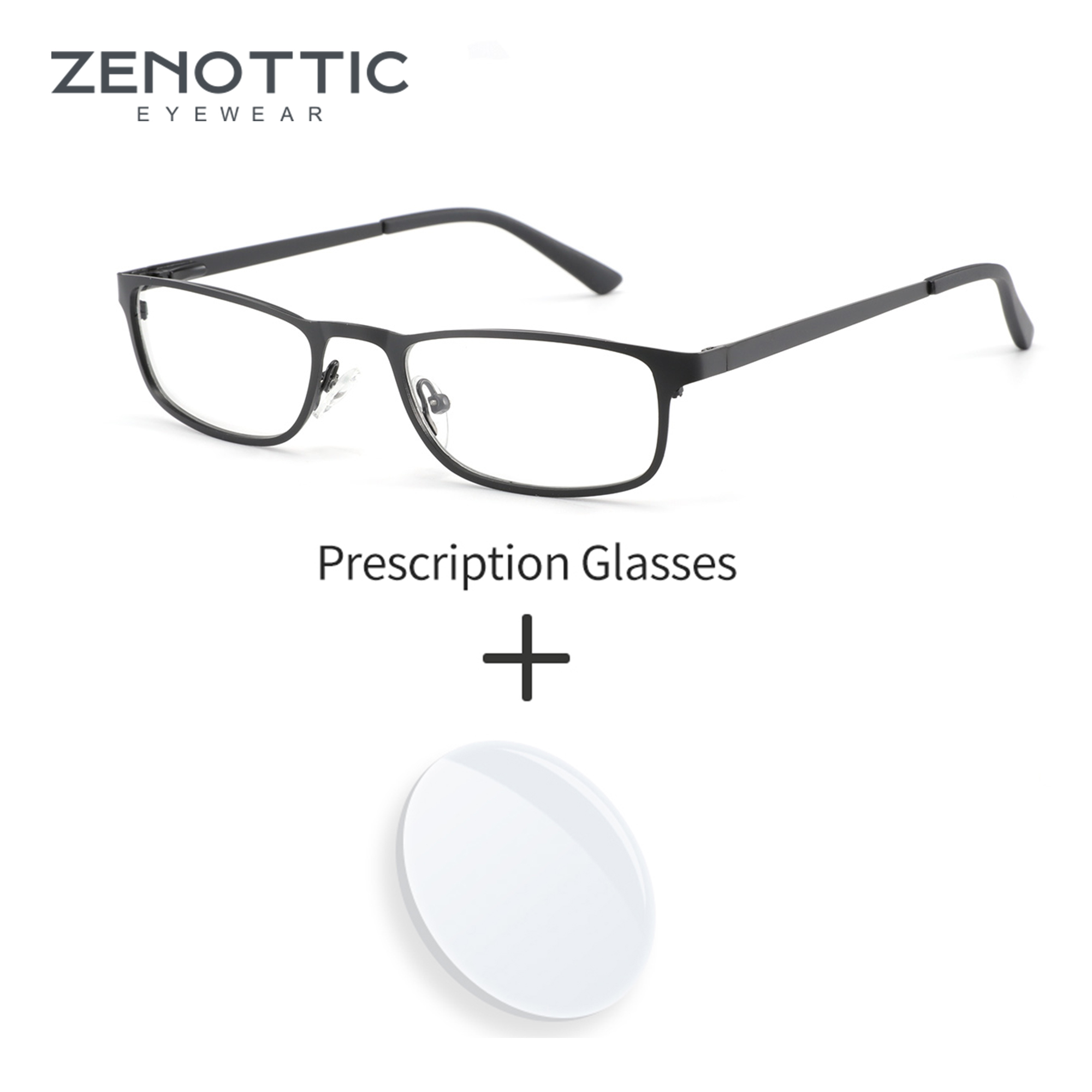 Men Shoes Zegna - Zenottic óculos de prescrição de metal