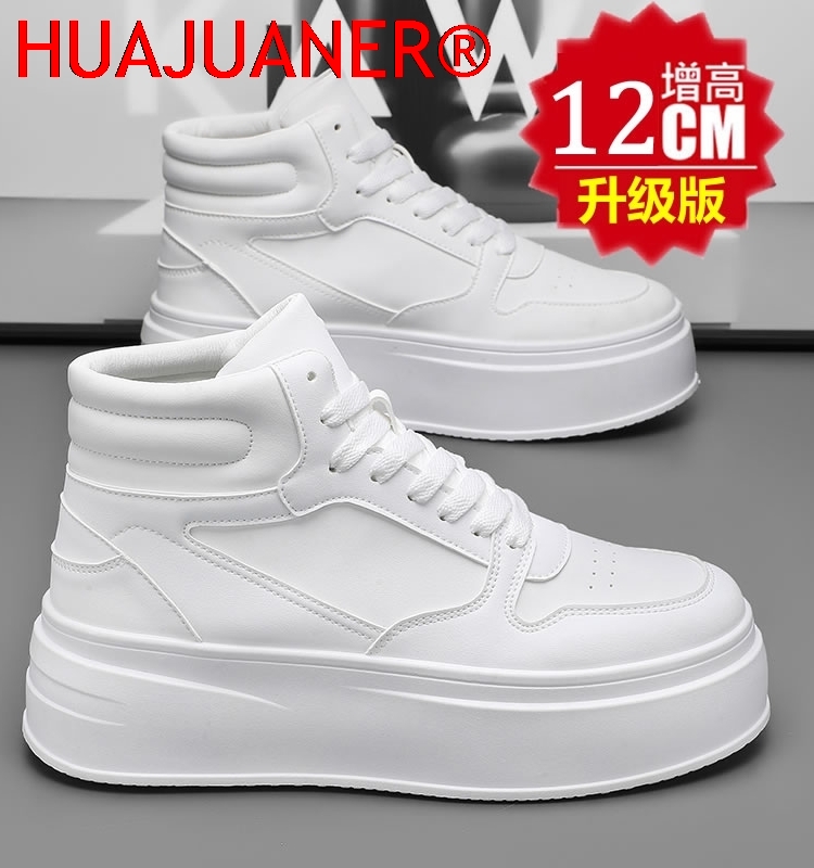 Men'S Shoes Business Casual - Tênis Masculino de Cano Alto com