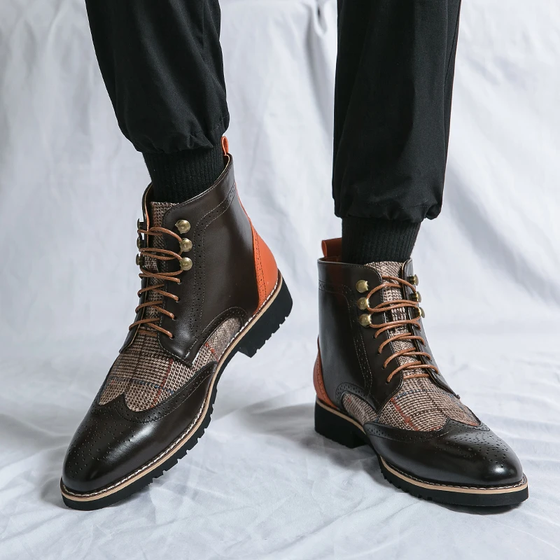 Retro preto de alta qualidade  - Men'S Shoes Brogues avaliação e preço