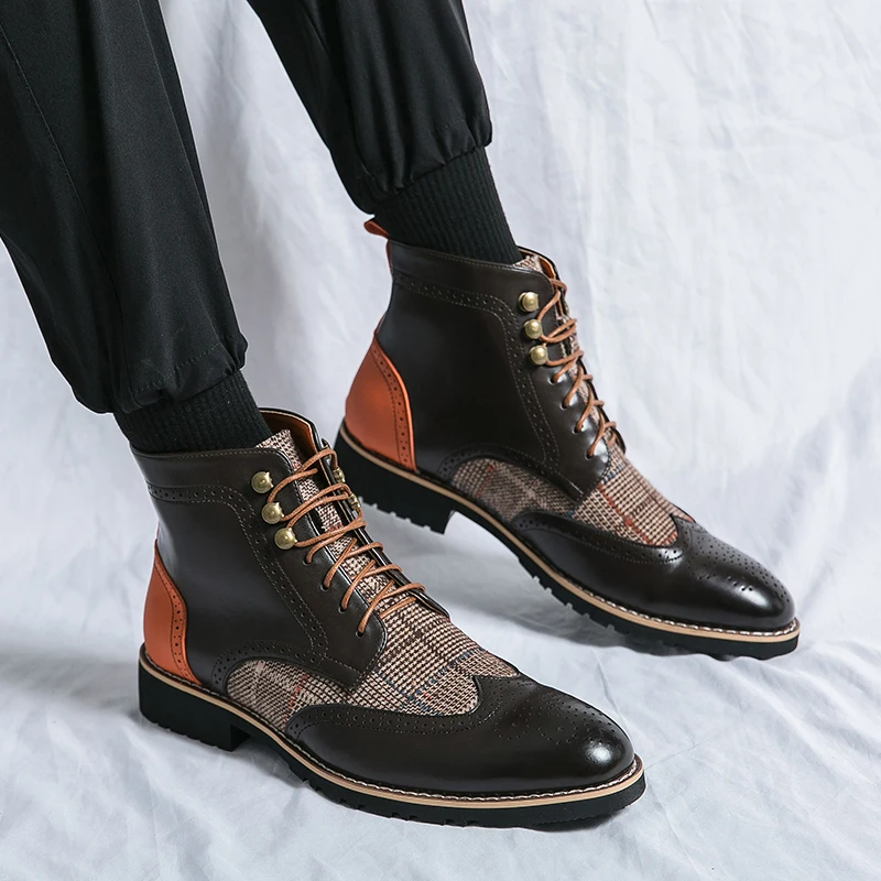 Retro preto de alta qualidade  - Men'S Shoes Brogues avaliação e preço