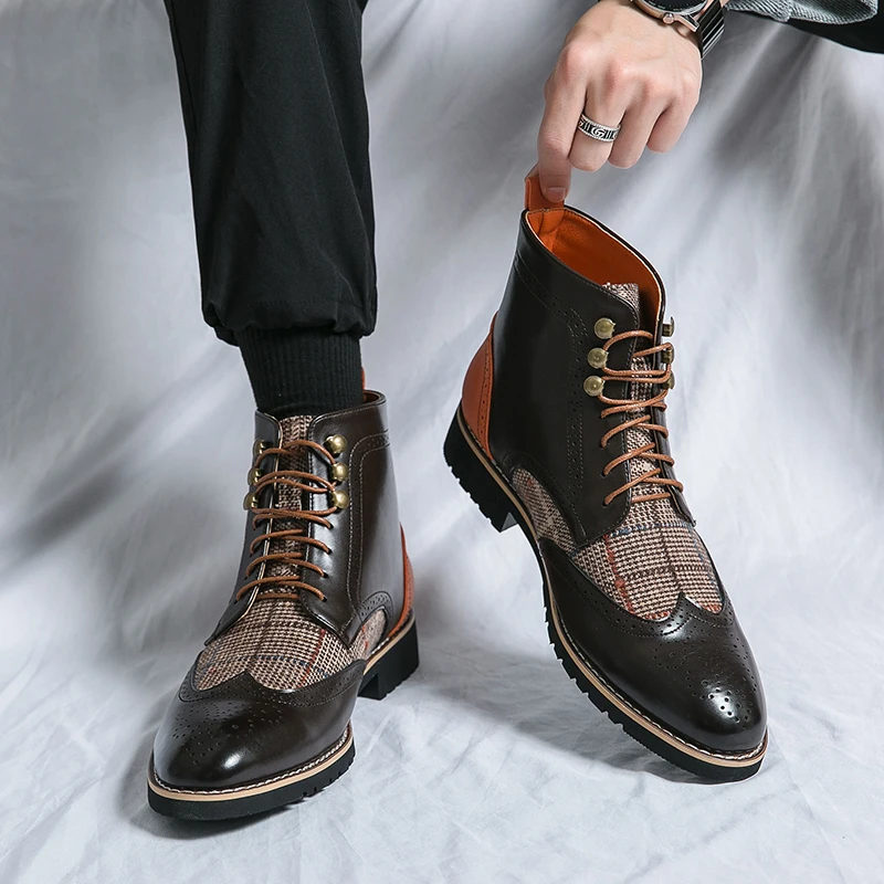 Retro preto de alta qualidade  - Men'S Shoes Brogues avaliação e preço