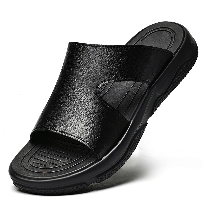 Sandálias masculinas de couro, - Men'S Shoes Business Casual avaliação e preço