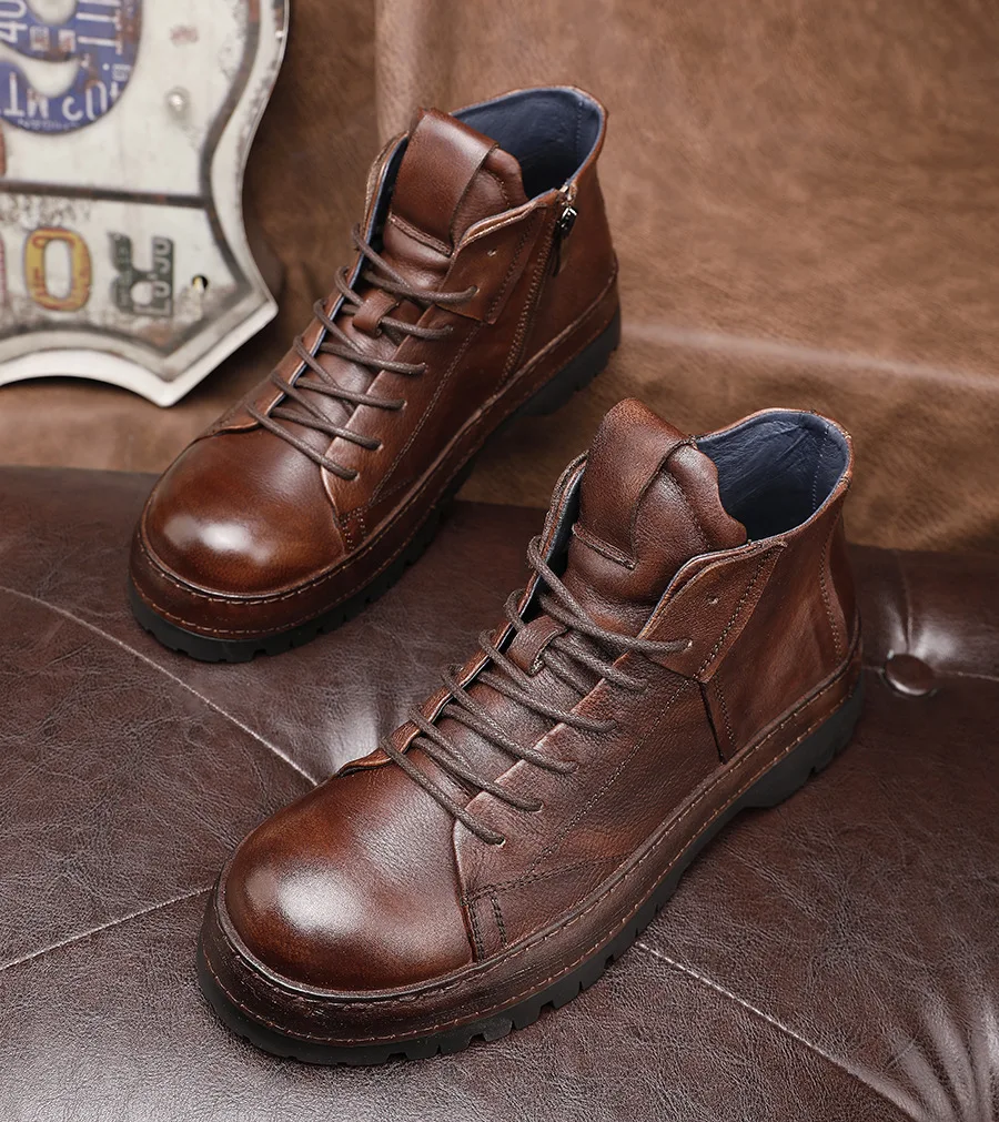 Botas de tornozelo masculinas  - Men'S Shoes Brogues avaliação e preço