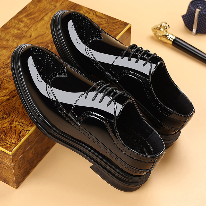 Sapatos masculinos de couro en - Men'S Shoes Brogues avaliação e preço