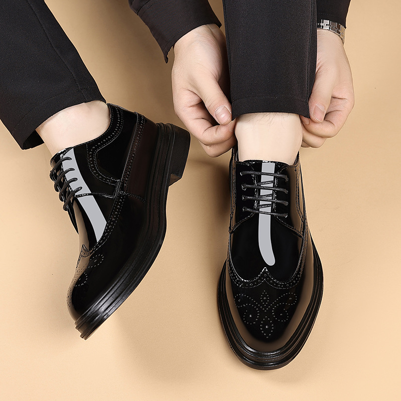 Sapatos masculinos de couro en - Men'S Shoes Brogues avaliação e preço