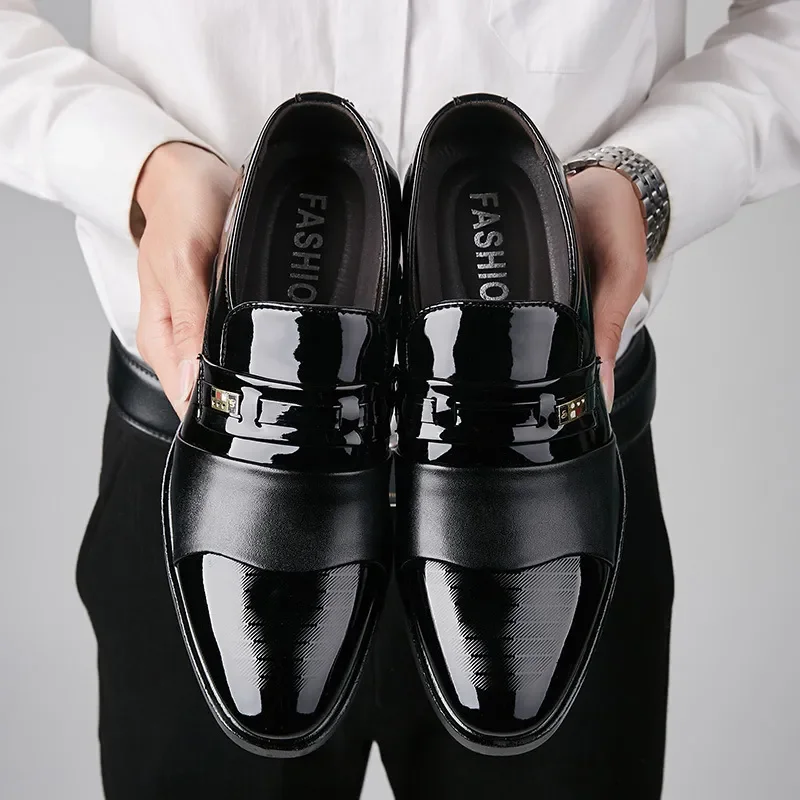Sapatos de couro para homens c - Men Shoes For Office Work avaliação e preço