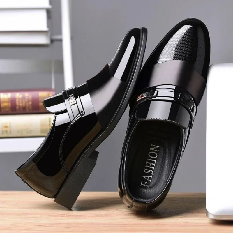 Sapatos de couro para homens c - Men Shoes For Office Work avaliação e preço