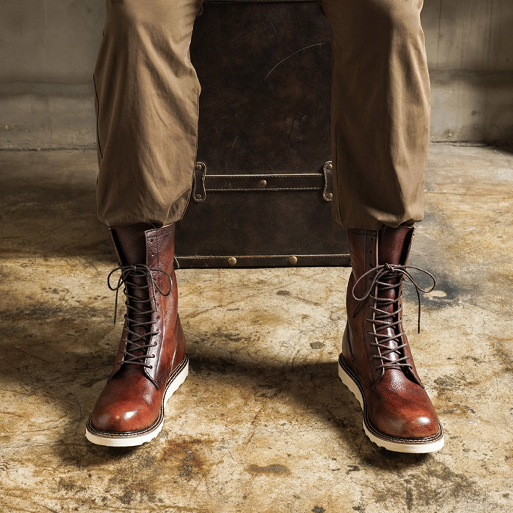Botas de motocicleta de couro  - Men'S Shoes Brogues avaliação e preço