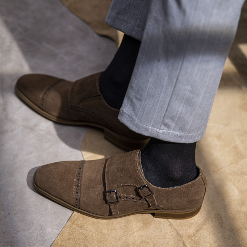 Sapato de camurça italiana mas - Monk Strap Shoe avaliação e preço