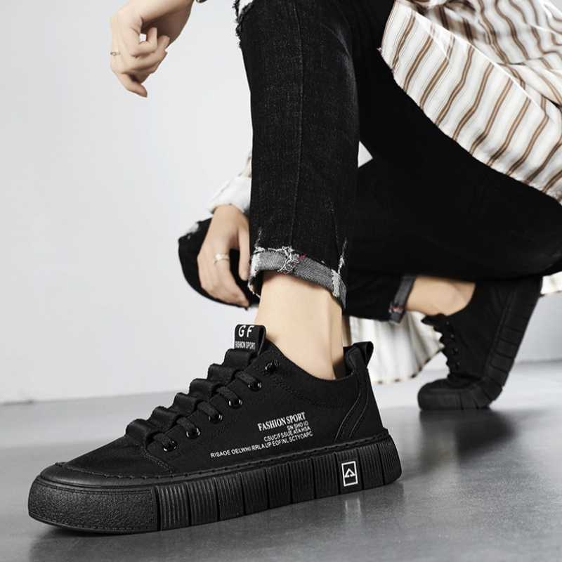 Tênis Casual Masculino de Lona - Men'S Shoes Low Top avaliação e preço