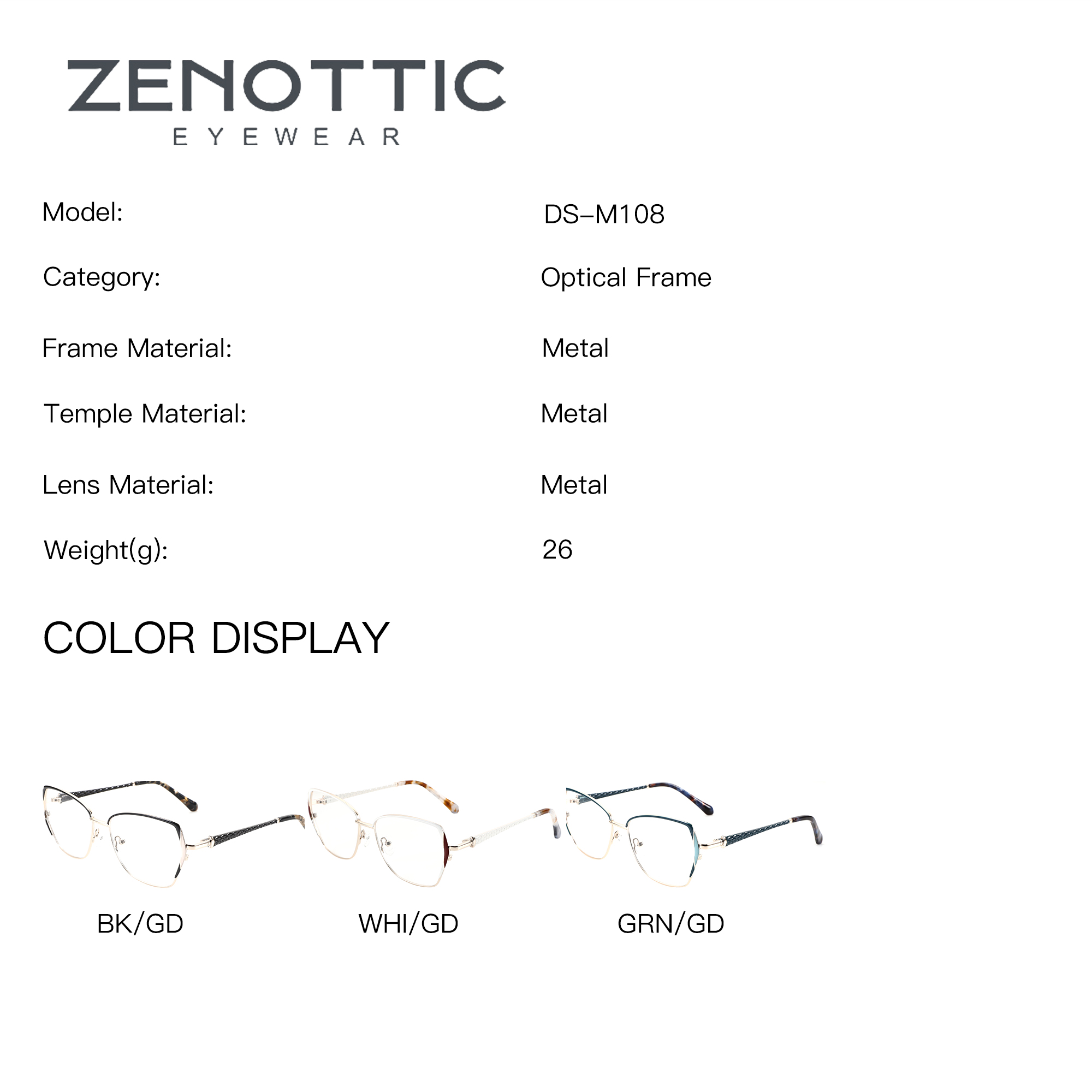 ZENOTTIC Óculos de prescrição  - Men Shoes Zegna avaliação e preço