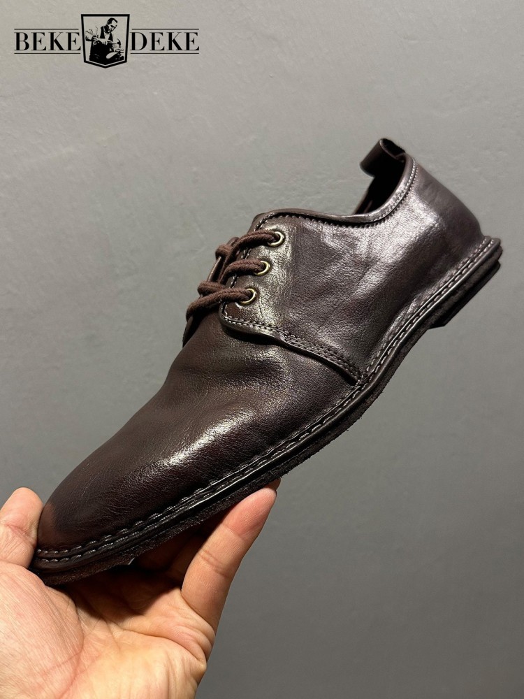 Sapatos Masculinos Vintage de  - Men Shoes For Office Work avaliação e preço