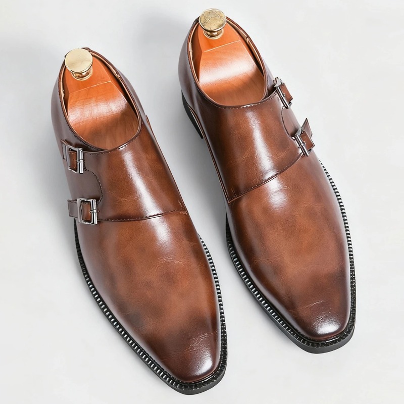 Novos Sapatos Masculinos Cláss - Monk Strap Shoe avaliação e preço