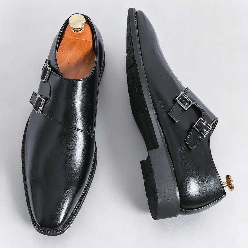 Novos Sapatos Masculinos Cláss - Monk Strap Shoe avaliação e preço