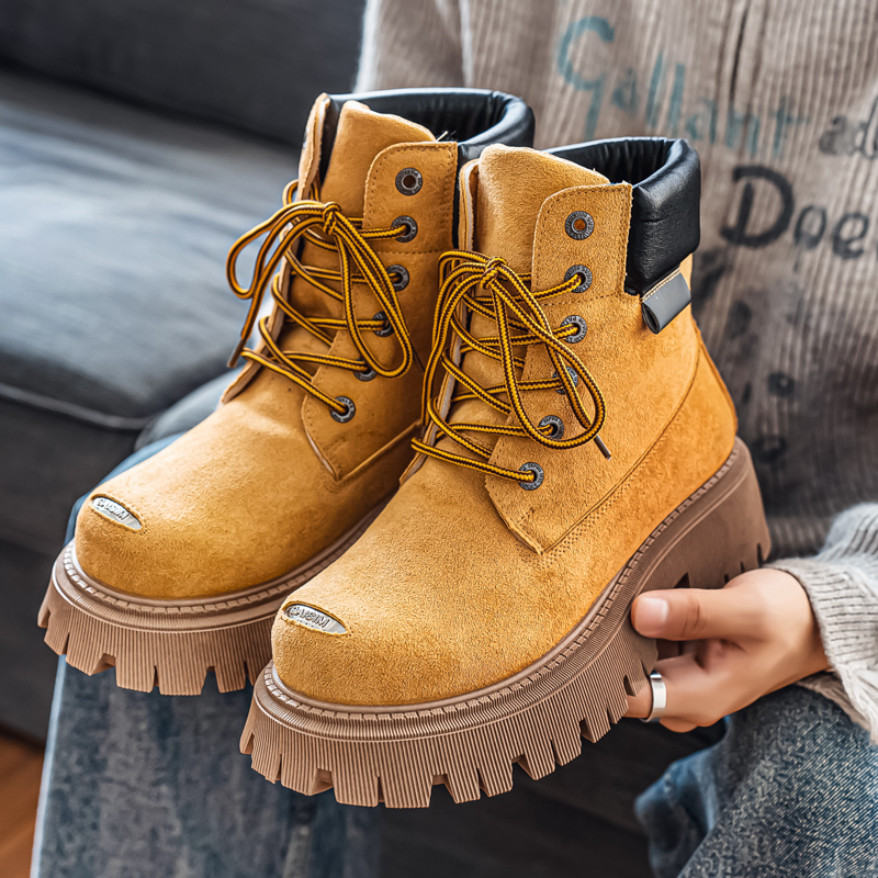 Botas Clássicas de Cano Alto e - Men'S Shoes Business Casual avaliação e preço