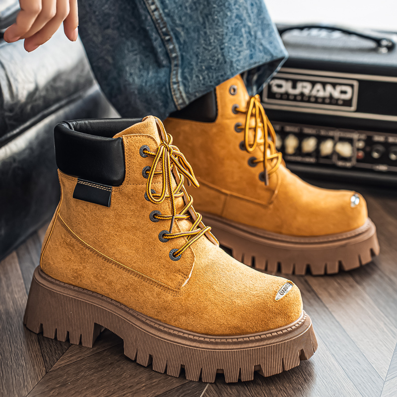 Botas Clássicas de Cano Alto e - Men'S Shoes Business Casual avaliação e preço