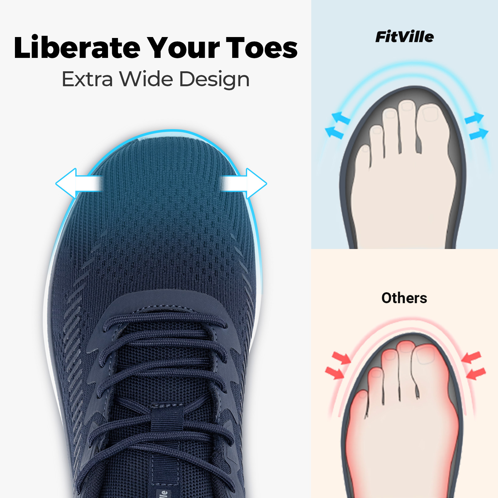 Tênis Masculino FitVille Leve  - Men'S Shoes Plantar Fasciitis avaliação e preço