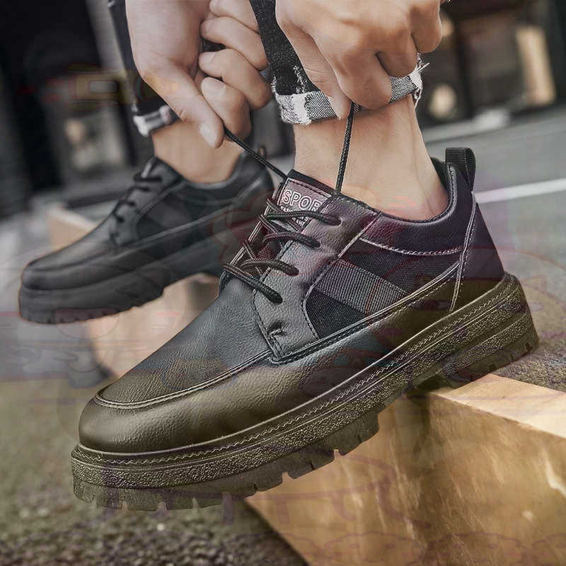 Escuro natural couro moda form - Men'S Shoes Different Types avaliação e preço