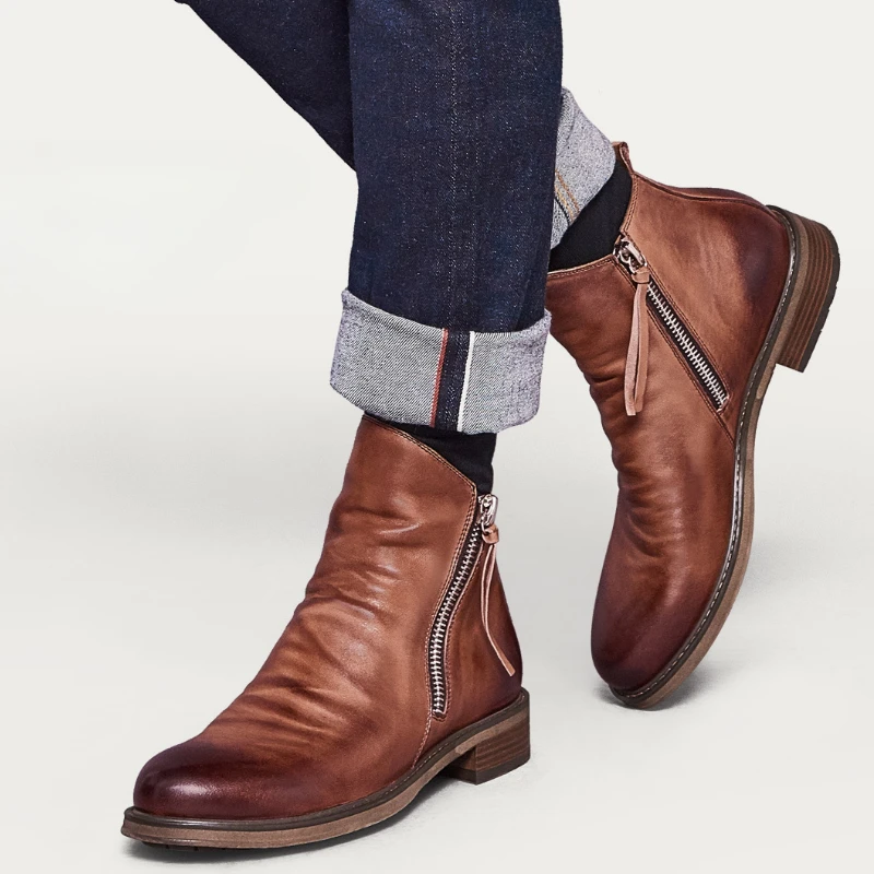 Moda masculina chelsea botas d - Men'S Shoes Low Top avaliação e preço
