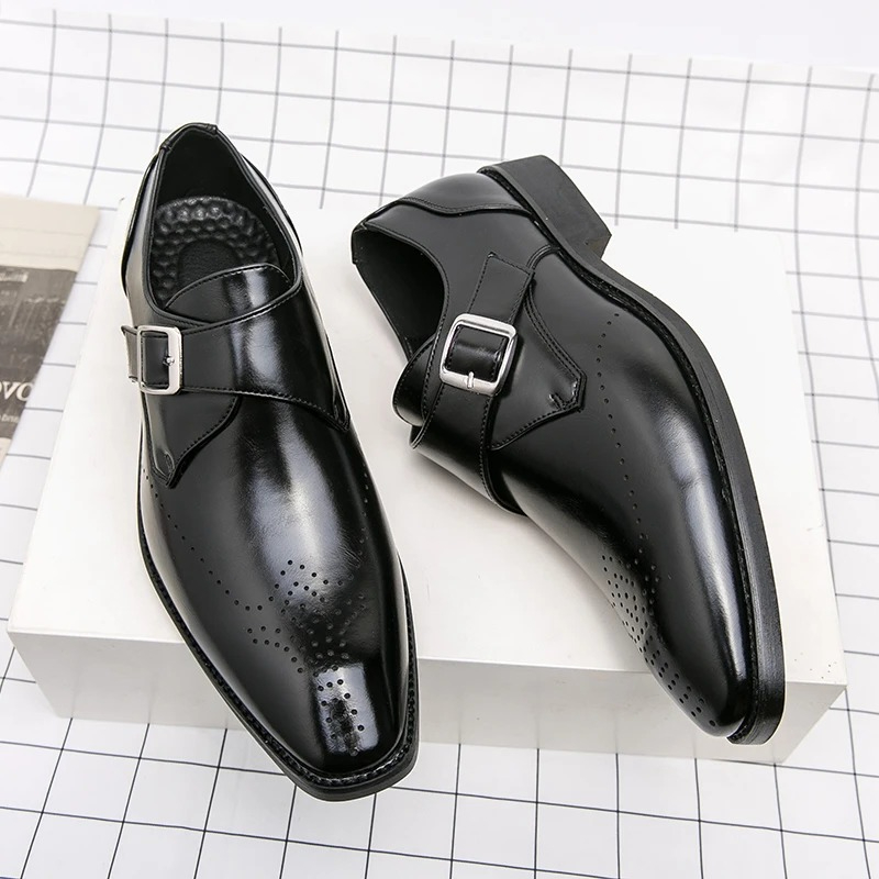 Mais Vendido: Sapatos Masculin - Monk Strap Shoe avaliação e preço