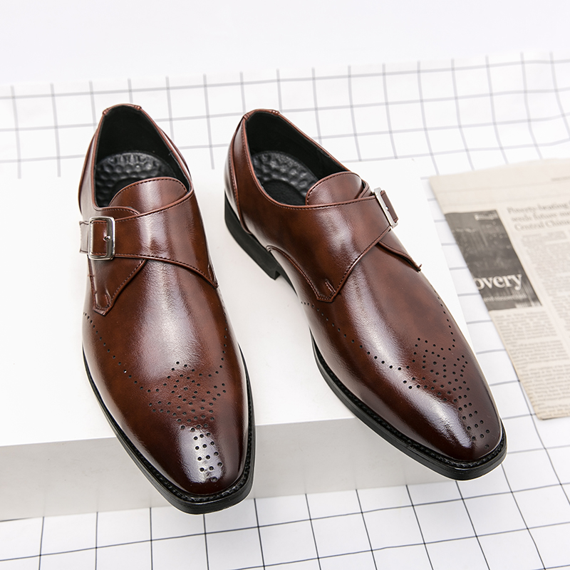 Mais Vendido: Sapatos Masculin - Monk Strap Shoe avaliação e preço