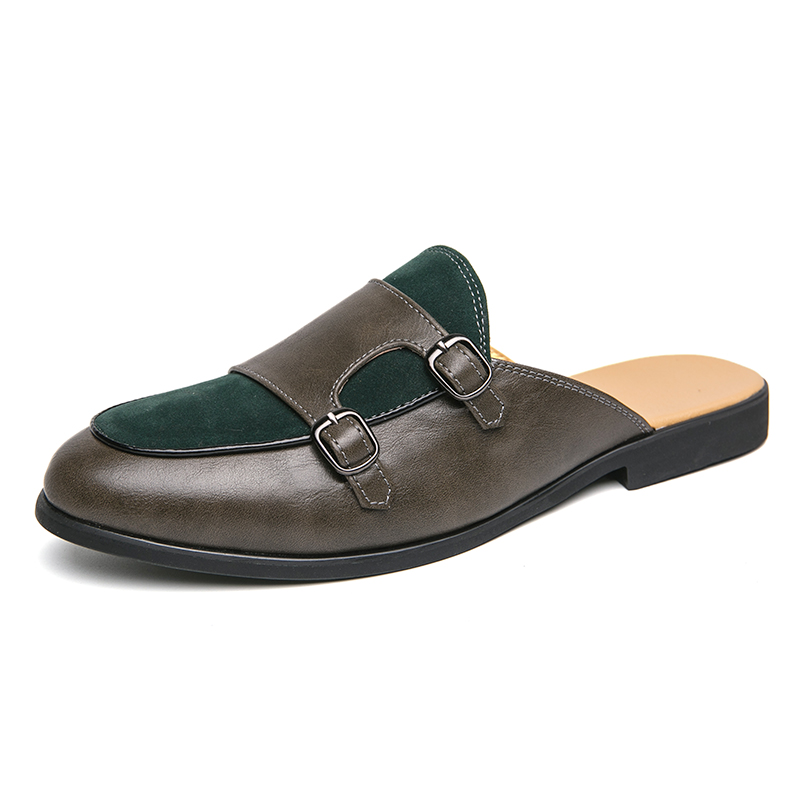 Mules Casuais Masculinos de Co - Monk Strap Shoe avaliação e preço