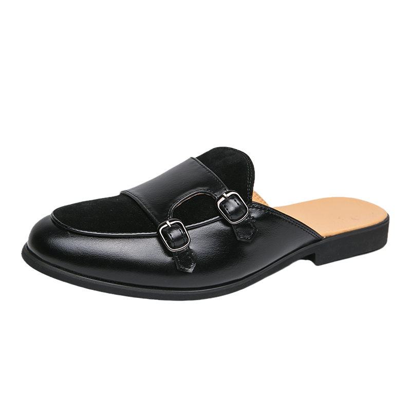 Mules Casuais Masculinos de Co - Monk Strap Shoe avaliação e preço