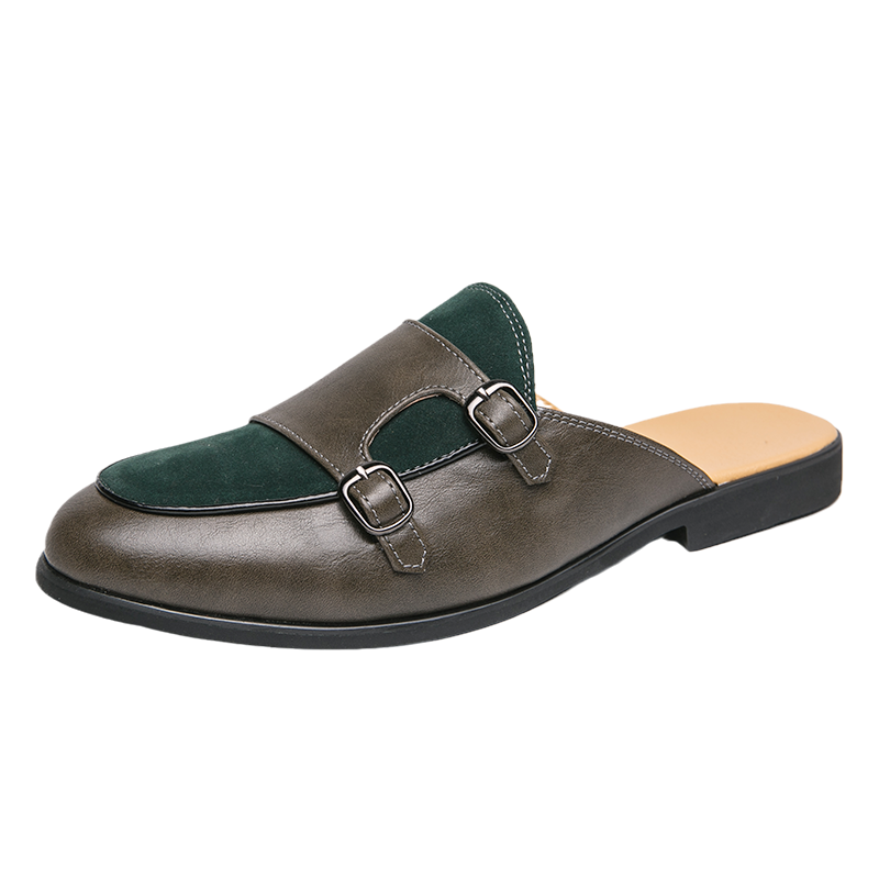 Mules Casuais Masculinos de Co - Monk Strap Shoe avaliação e preço