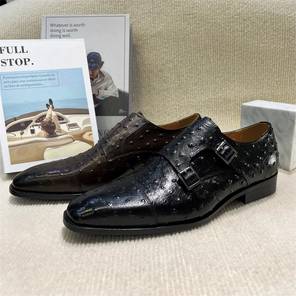 Sapatos de monge de couro genu - Monk Strap Shoe avaliação e preço