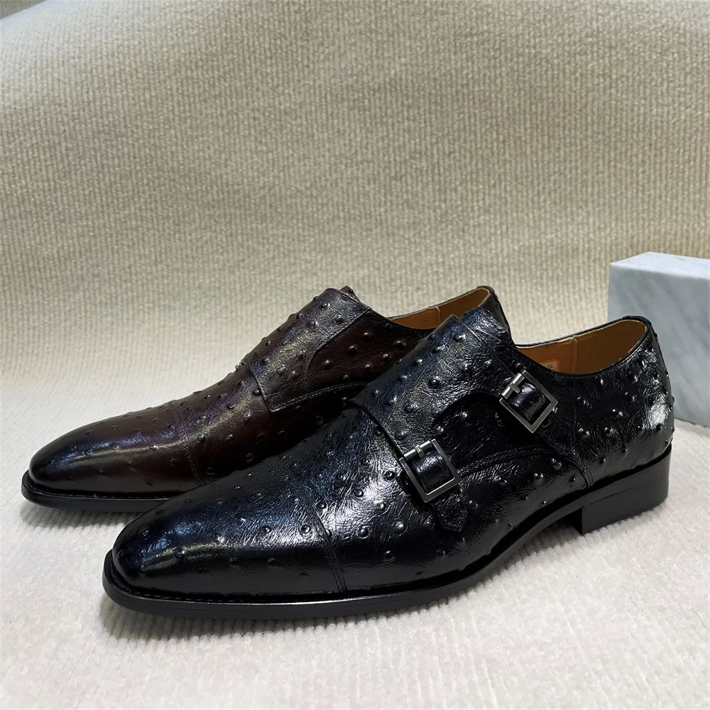 Sapatos de monge de couro genu - Monk Strap Shoe avaliação e preço