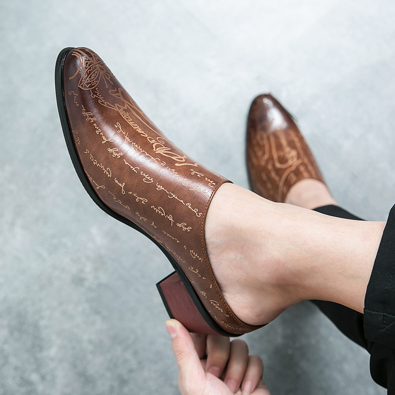 Mules de Couro Marrom para Hom - Men'S Shoes Slip On avaliação e preço